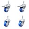 Service Caster 3 Inch SS Blue Poly Swivel 3/8 Inch Threaded Stem Caster Total Lock Brake, 2PK SSTSTTL20S314-PPUB-BLUE-381615-2-S-2 - alternate 1